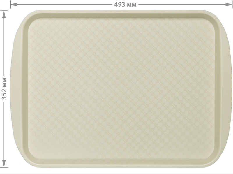 Поднос с ручками 450×350 мм, арт. 422106611, код: 19375